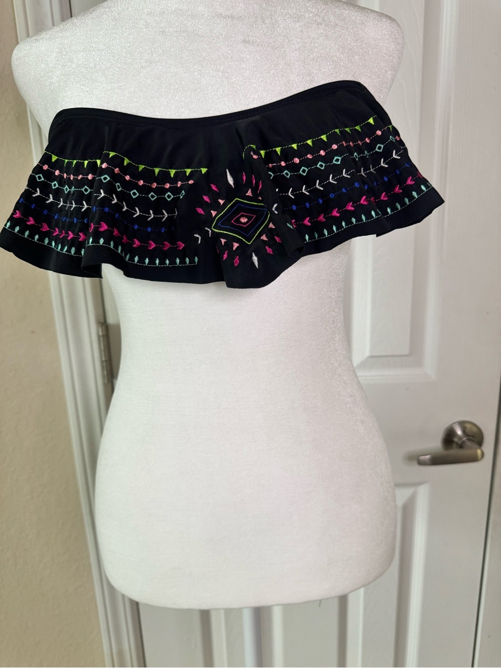 Arizona Jeans Boho Bandeau Bikini Top Size Small